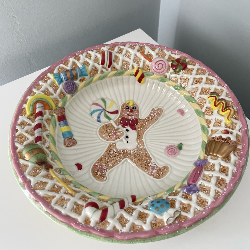 Candy Lane 10” Bowl by Fitz & Floyd
